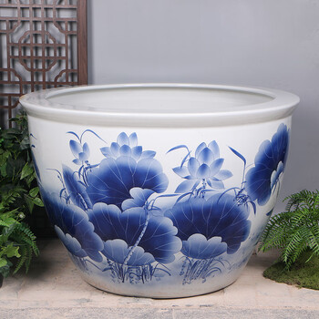 中国清時代染付大缸 中国清時代染付大缸 清代瓷缸价格报价行情- 京东