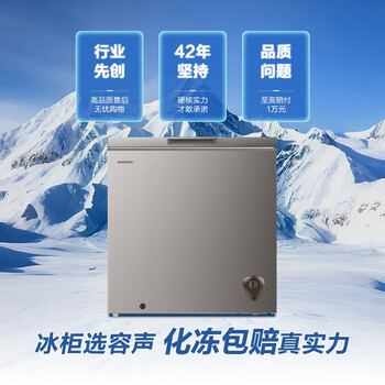 容声（Ronshen）200升减霜冰柜家用囤货顶开门冷柜母婴母乳存放小冰箱BD/BC-200ZMSA 