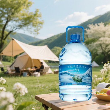 格莱雪低氘冰川水5L*4瓶整箱装泡茶水大桶高端弱碱性水低钠小分子团