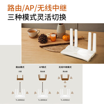 普联（TP-LINK） 大道AX3000满血WiFi6千兆无线路由器 5G双频家用穿墙 Mesh 3000M无线速率 信号增强 易展 XDR3010