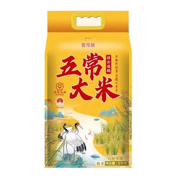 金龙鱼【员工福利】V2889抽纸120抽8包*2提+五常祥云瑞鹤五常大米5Kg