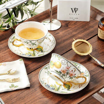 物取（WOOCH）柠檬系列对杯碟礼盒装新婚礼物送新人生日乔迁送礼高颜值咖啡杯