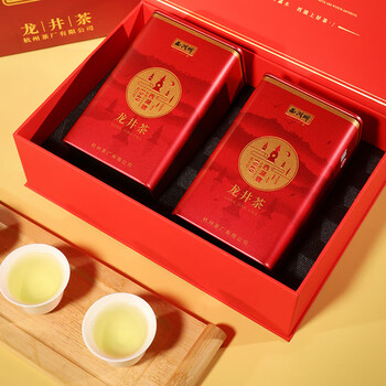 西湖2026新茶绿茶龙井茶叶明前特级精选100g礼盒装送礼品老人长辈