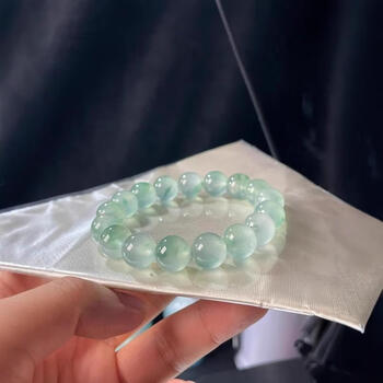 飘花翡翠猫 缅甸冰种飘花翡翠手镯飘花紫罗兰玉手镯女紫色春带彩玉镯旺夫送礼评价