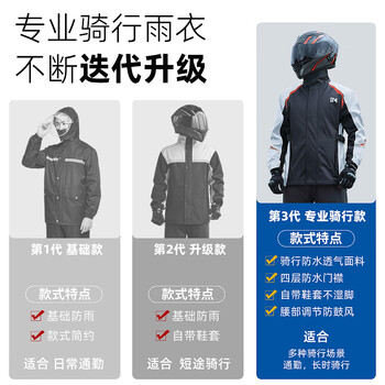 备美摩托车雨衣骑行服专用男款防暴雨套装分体冲锋衣骑手防雨外卖