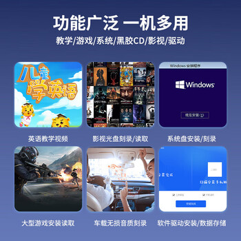 联想外置蓝光刻录机USB3.0移动光驱台式机笔记本一体机通用3D超清GP95
