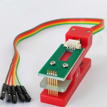 正鑫远 PCB烧录测试夹具 探针 测试工装 测试架 下载编程 单排 送端子线8P1.27