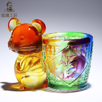 琉璃工房　LIULI　馬　赤　置き物　ガラス 琉璃工房 LIULI 馬 赤 置き物 ガラス LIULI Classic - Horse