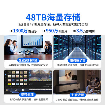 阿卡西斯（acasis） 硬盘柜硬盘盒双盘位3.5英寸USB3.0 SATA串口机械硬盘移动外置外接盒子raid磁盘阵列EC-7352