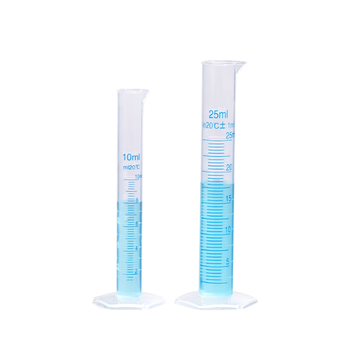 化科 HK-SLLT塑料量筒一次性PP量筒材质加厚带刻度实验室量杯 蓝色刻度线1000ml