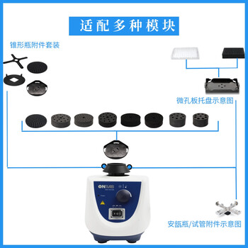 ONiLAB大龙子品牌实验室混匀仪色料涡旋振荡器颜料摇漆搅拌器美睫震荡器醒胶搅拌机 固定转速3000rpm 