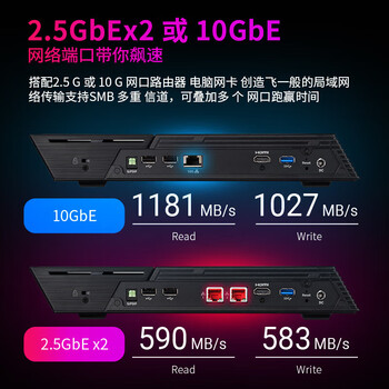 爱速特（asustor）FS6712X穿云箭12盘位全闪NAS网络存储服务器私有云网盘NVMe（4G内存） FS6712X+12TB（1TB*12）