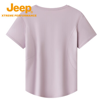 JEEP吉普女式短袖T恤衫J522084502红豆粉尺码可选M-9XL下单备注尺码