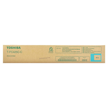 东芝（TOSHIBA）T-FC425C-C青色墨粉2020AC/2021AC/2520AC/2521AC/2525AC/3025AC/3525AC/4525AC/5525AC/6525AC碳粉