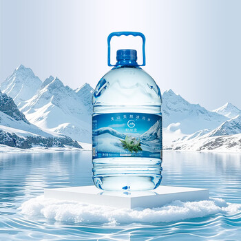 格莱雪低氘冰川水5L*4瓶整箱装泡茶水大桶高端弱碱性水低钠小分子团
