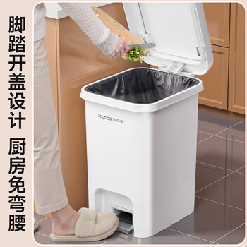 佳帮手脚踏垃圾桶15L厨房客厅家用网红2025新款带盖大号高款卫生间厕所