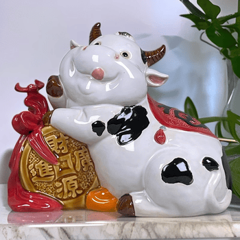 置物の牛、中国石湾焼 置物の牛、中国石湾焼 【公式通販】