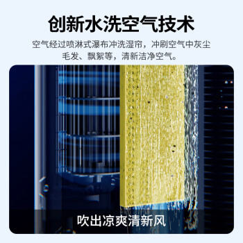格力（GREE）【冷暖两用】家用遥控空调扇制冷风扇负离子净化加湿落地水冷塔扇冷风机降温冷气扇KS-04X71RDg