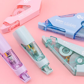 晨光（M&G）I-CLEAN耐摔修正带12m 学生专用隐形涂改带改正带改字带高颜值修改带 单支装 绿