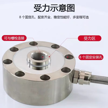 正鑫远轮辐式称重传感器高精度测力荷重量秤重拉压力S型悬臂梁模块5T以下压头 0-200T