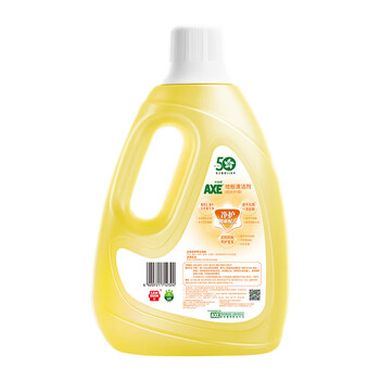 斧頭牌去污地板清洁剂柠檬清香2L*2瓶瓷砖实木地板通用新老包装随机发货