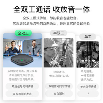 惠度（HuiDu）H210U视频会议全向麦克风360度收音拾音器蓝牙无线USB桌面扬声器