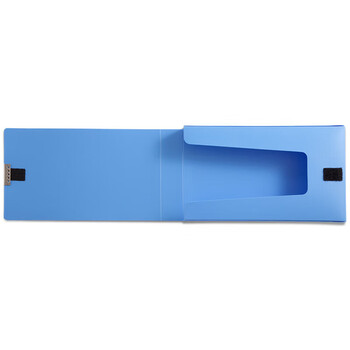 齐心【3个】增值税发票盒/票据盒/文件盒/收据盒 蓝色 A1245