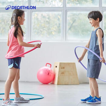 迪卡侬呼啦圈幼儿园小号儿童健身收腹美腰器材GYME亮黄色65cm 1704288