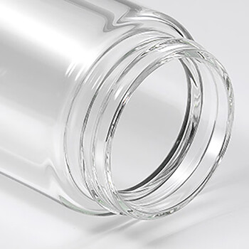 万象 双层玻璃杯 带滤网茶杯水杯 V277 HBC2241-340 340ml 蓝灰色