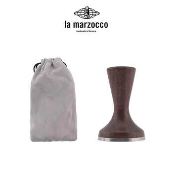 LA MARZOCCO辣妈配件 58mm压粉锤 胡桃木意式咖啡压粉器