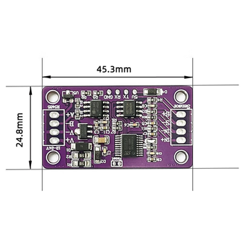 鑫凯辰  RS485称重测力传感器 单桥采集仪变送器 钢筋/压力/形变/应力全桥应变片采集模块+RS485转换器
