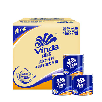 维达（Vinda）【食用油+卷纸】精炼一级大豆油5L（非转）*2+V4069卷纸10卷*2提