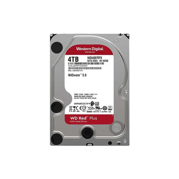 西部数据（WD）NAS机械硬盘 WD Red Plus 西数红盘 4TB 私有云5400转256MB SATA CMR垂直网络存储3.5英寸WD40EFPX