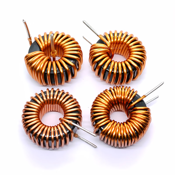 瀚时恒业 铁硅铝储能磁环电感 106075正弦波工频逆变器 10uH-4×1.0线-30A-立式扭脚（10只）