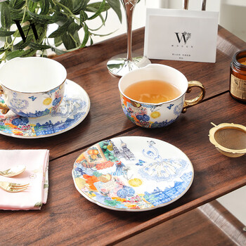 物取（WOOCH）浪漫时光咖啡杯碟礼盒装高颜值情侣对杯乔迁新婚礼物送新人套装