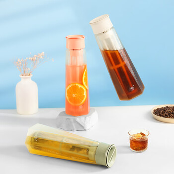 Hero梵净冷泡瓶冷萃咖啡壶滤网过滤壶冷水壶泡茶壶冷泡冰滴壶 菱镜版