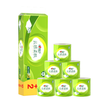 心相印有芯卷纸 云感柔肤 4层160克*12卷 加厚柔韧耐用 卫生纸巾卷筒纸