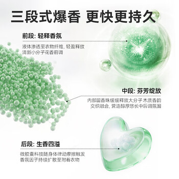 京东京造柔顺香氛洗衣凝珠34颗 浓缩洗衣液 除菌除螨持久留香珠 东方松柏
