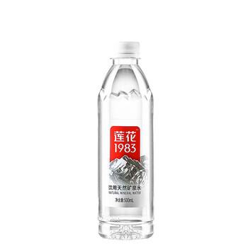 莲花天然矿泉水500ml*24瓶箱装家庭泡茶饮用水偏硅酸小分子团便携装
