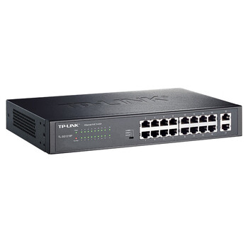 普联（TP-LINK）千兆网线供电集线器分流器大功率PoE供电以太网非网管交换机 TL-SG1218P 18口全千兆180W