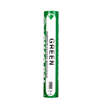 超牌超牌绿超羽毛球专业比赛刀翎二拼软木耐打稳定12只装76速