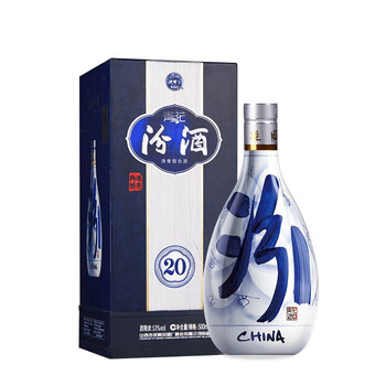 青花冷酒　500ml×2本　53度　中国酒青花瓷酒 二十年青花瓷酒型号规格- 京东