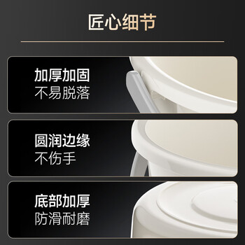 五月花水桶手提式19L大容量洗澡泡脚桶家用洗车桶拖把桶塑料加厚耐用