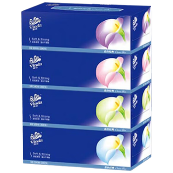 维达（Vinda）【食用油+抽纸】低芥酸原香菜籽油5L非转+V2055抽纸100抽4盒*2提