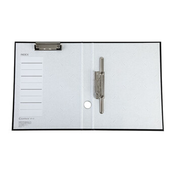 齐心A4长押夹+板夹 纸板文件夹/资料夹 NO.333-X 黑色【2个装】