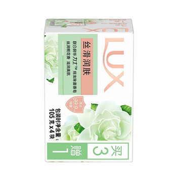 力士（LUX）香皂 排浊除菌丝滑润肤(4X105g) 洗手洗澡沐浴多用肥皂
