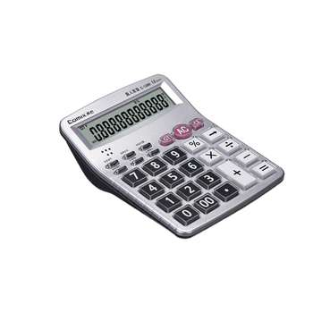 齐心语音计算器 12位大屏幕桌面计算机 财务办公用品 C-1260