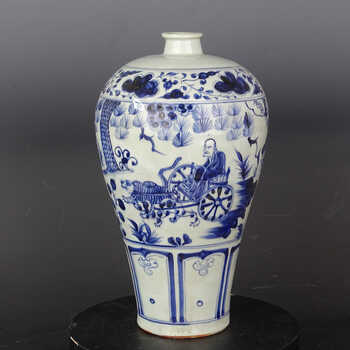 元青花雲竜紋梅瓶 賞物観賞瓶 現代工芸品 陶磁器 装飾品 花瓶 花器 元青花雲竜紋梅瓶 賞物観賞瓶 現代工芸品 陶磁器 装飾品