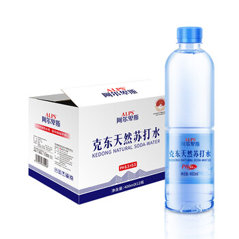 阿尔卑斯 克东天然苏打水400ml*12瓶 0糖0汽0添加 【线下同款】