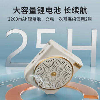 漫步者（EDIFIER）MF3 尊享版便携式无线扩音器 大功率教学专用小蜜蜂 导游扩音器 户外音响 黑色